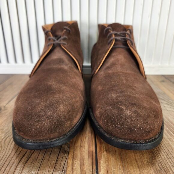 Tricker\'s Suede Chukka Boots Mens 11.5 Brown Made in England Preppy Ankle Shoes main image 5